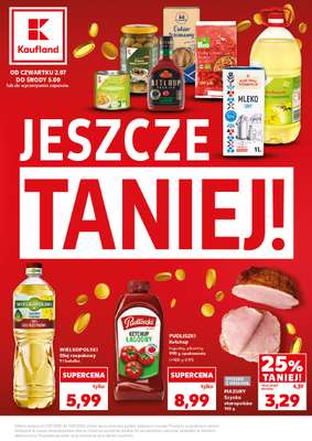 Kaufland - gazetka promocyjna Jeszcze taniej!  do środy 05.08