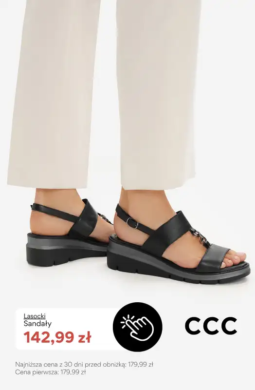 CCC - gazetka promocyjna SALE - sandały marki LASOCKI od piątku 03.07  - strona 4