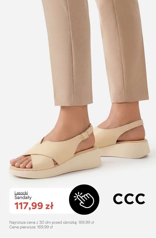 CCC - gazetka promocyjna SALE - sandały marki LASOCKI od piątku 03.07  - strona 6