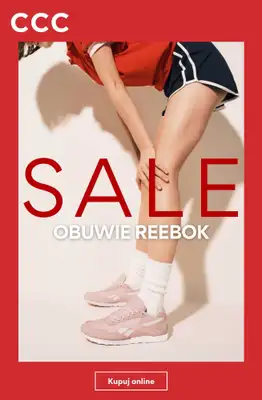 CCC - gazetka promocyjna SALE - damskie obuwie marki REEBOK od piątku 03.07 