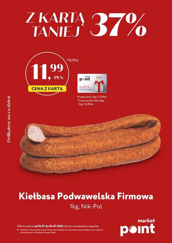 Market Point - gazetka promocyjna Ulotka weekendowa od czwartku 02.07 do soboty 04.07 - strona 2