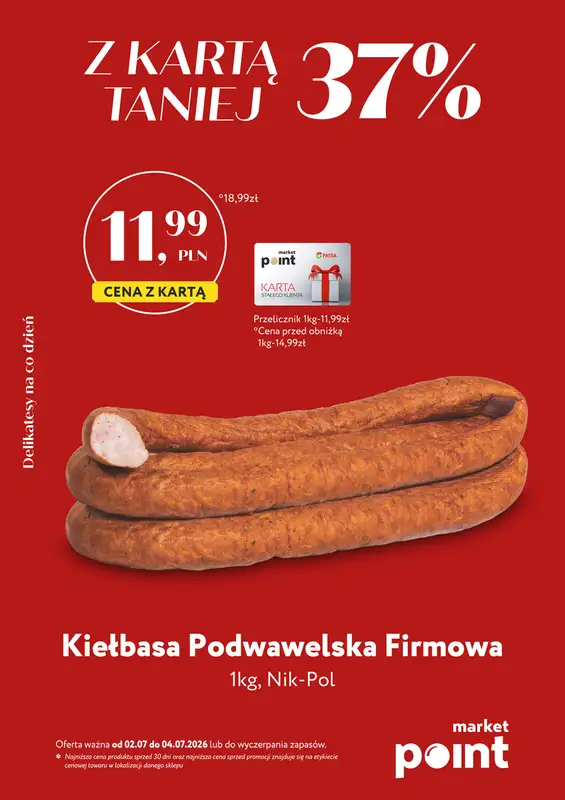 Market Point - gazetka promocyjna Ulotka weekendowa od czwartku 02.07 do soboty 04.07 - strona 2