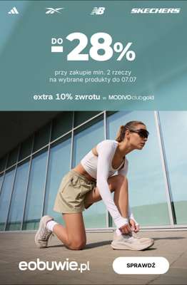 eobuwie.pl - gazetka promocyjna Do -28% wybrane produkty 	 przy zakupie min. 2 rzeczy od czwartku 02.07 do wtorku 07.07
