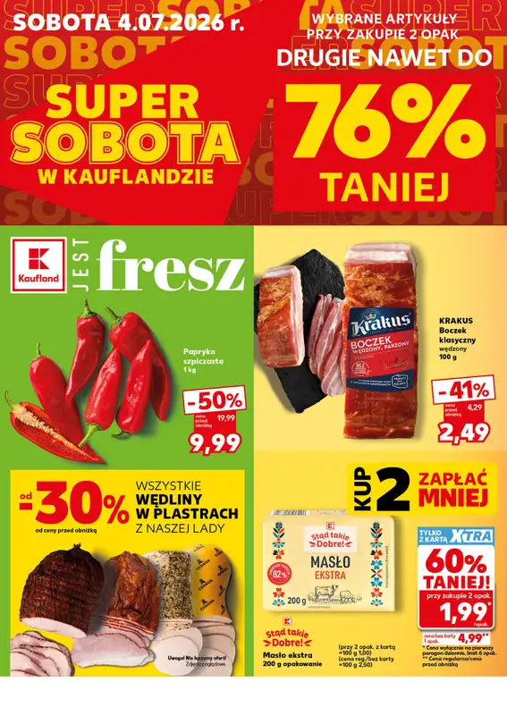Kaufland - gazetka promocyjna Oferta Kaufland - SUPER SOBOTA   - strona 2
