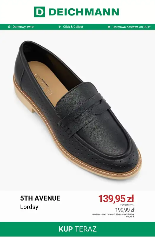 Deichmann - gazetka promocyjna Półbuty damskie od 64,95 zł od piątku 03.07  - strona 4