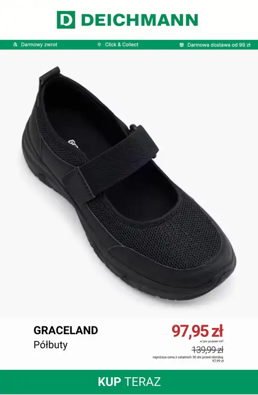 Deichmann - gazetka promocyjna Półbuty damskie od 64,95 zł od piątku 03.07  - strona 3