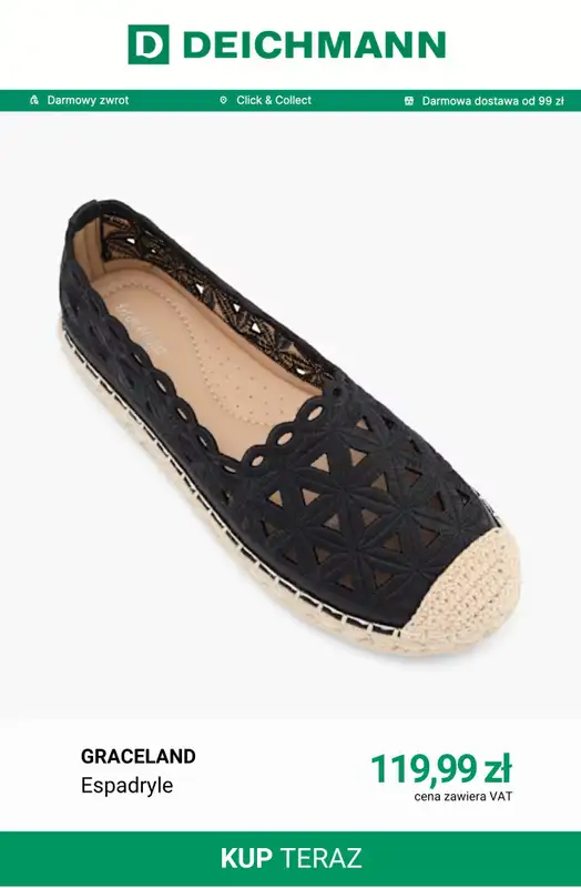 Deichmann - gazetka promocyjna Półbuty damskie od 64,95 zł od piątku 03.07  - strona 11