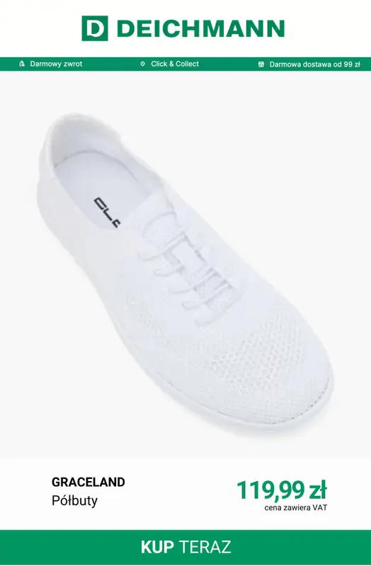 Deichmann - gazetka promocyjna Półbuty damskie od 64,95 zł od piątku 03.07  - strona 12