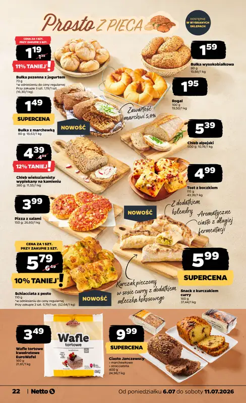Netto - gazetka promocyjna Gazetka Spożywcza od poniedziałku 06.07 do soboty 11.07 - strona 22