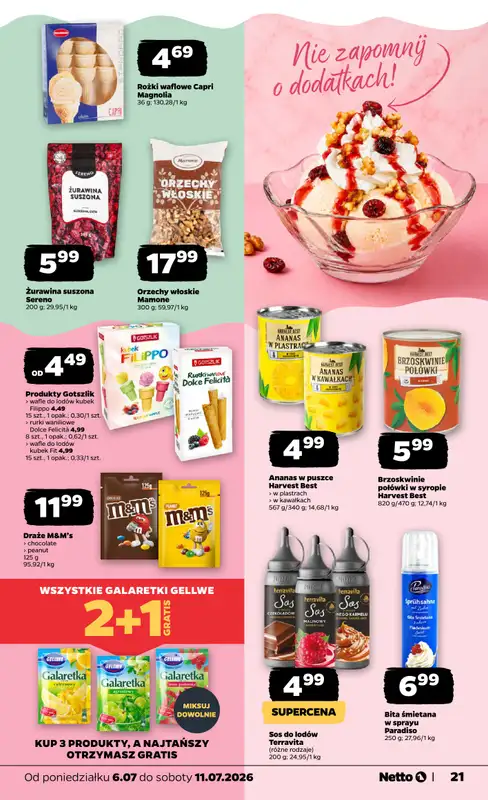 Netto - gazetka promocyjna Gazetka Spożywcza od poniedziałku 06.07 do soboty 11.07 - strona 21