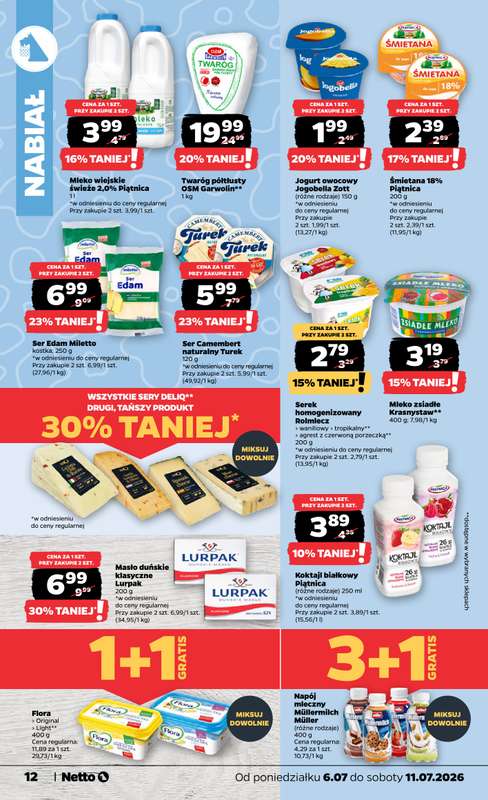 Netto - gazetka promocyjna Gazetka Spożywcza od poniedziałku 06.07 do soboty 11.07 - strona 12