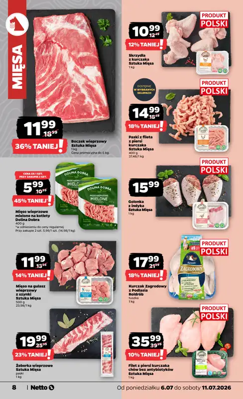 Netto - gazetka promocyjna Gazetka Spożywcza od poniedziałku 06.07 do soboty 11.07 - strona 8
