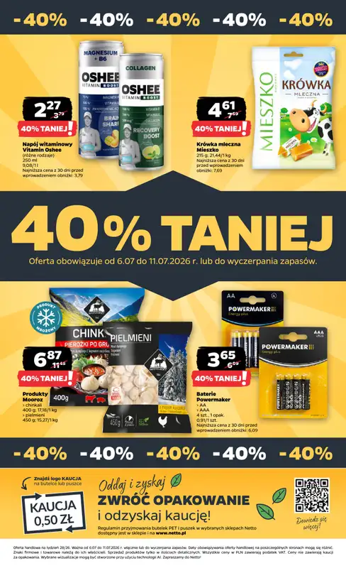Netto - gazetka promocyjna Gazetka Spożywcza od poniedziałku 06.07 do soboty 11.07 - strona 34