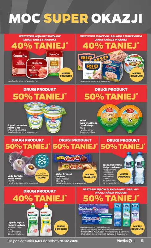 Netto - gazetka promocyjna Gazetka Spożywcza od poniedziałku 06.07 do soboty 11.07 - strona 5