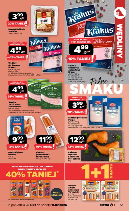 Netto - gazetka promocyjna Gazetka Spożywcza od poniedziałku 06.07 do soboty 11.07 - strona 9