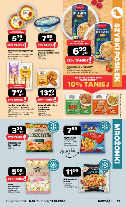 Netto - gazetka promocyjna Gazetka Spożywcza od poniedziałku 06.07 do soboty 11.07 - strona 11