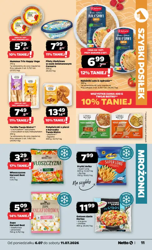 Netto - gazetka promocyjna Gazetka Spożywcza od poniedziałku 06.07 do soboty 11.07 - strona 11