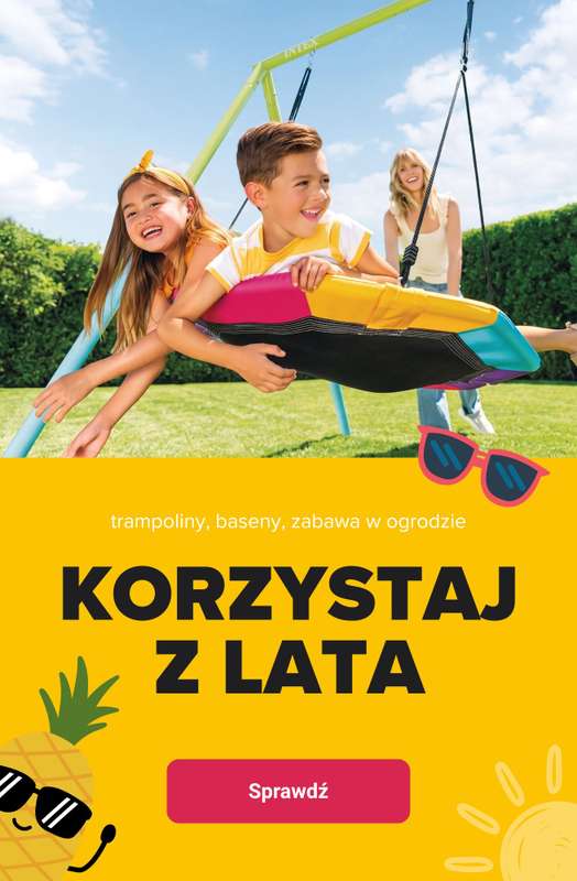 Smyk - gazetka promocyjna Korzystaj z lata - trampoliny, baseny, zabawa w ogrodzie! od czwartku 02.07 