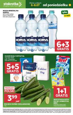 Stokrotka - gazetka promocyjna Hity na start od poniedziałku 06.07 do środy 08.07