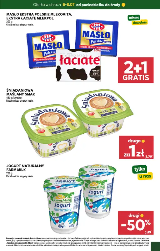 Stokrotka - gazetka promocyjna Hity na start od poniedziałku 06.07 do środy 08.07 - strona 3