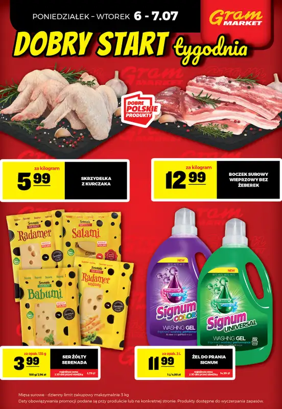 Gram Market - gazetka promocyjna Cały tydzień niskie ceny od piątku 03.07 do środy 08.07 - strona 4