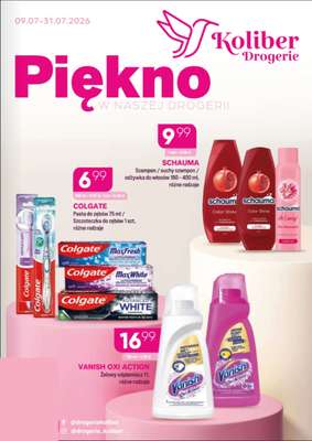 Drogerie Koliber - gazetka promocyjna Gazetka od czwartku 09.07 do piątku 31.07