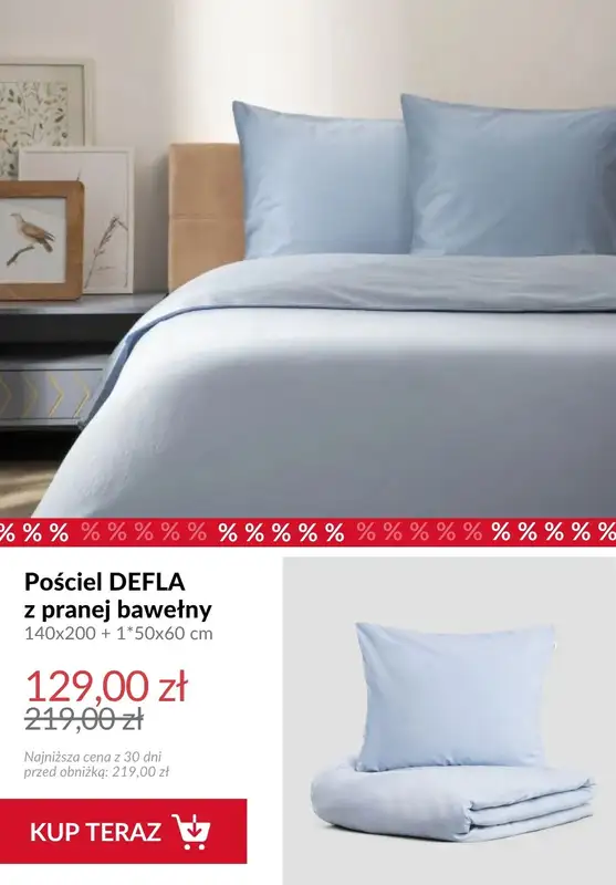 Homla - gazetka promocyjna Pościele od 53 zł od piątku 03.07  - strona 9