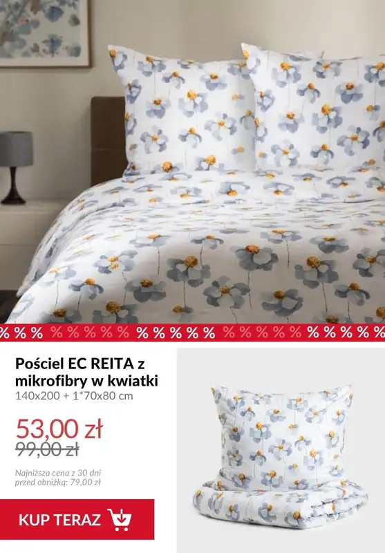Homla - gazetka promocyjna Pościele od 53 zł od piątku 03.07  - strona 2