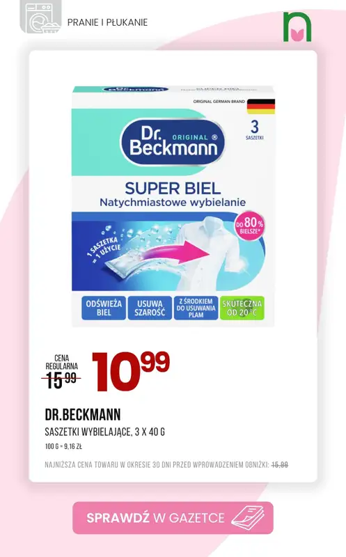 Drogerie Natura - gazetka promocyjna Produkty do PRANIA i PŁUKANIA w supercenach! od czwartku 02.07 do poniedziałku 06.07 - strona 6