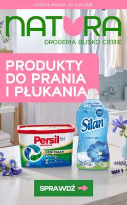 Drogerie Natura - gazetka promocyjna Produkty do PRANIA i PŁUKANIA w supercenach! od czwartku 02.07 do poniedziałku 06.07