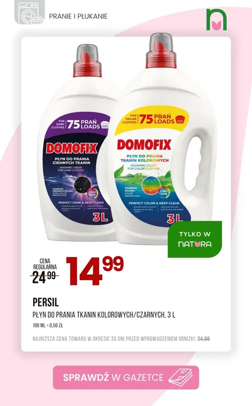 Drogerie Natura - gazetka promocyjna Produkty do PRANIA i PŁUKANIA w supercenach! od czwartku 02.07 do poniedziałku 06.07 - strona 5