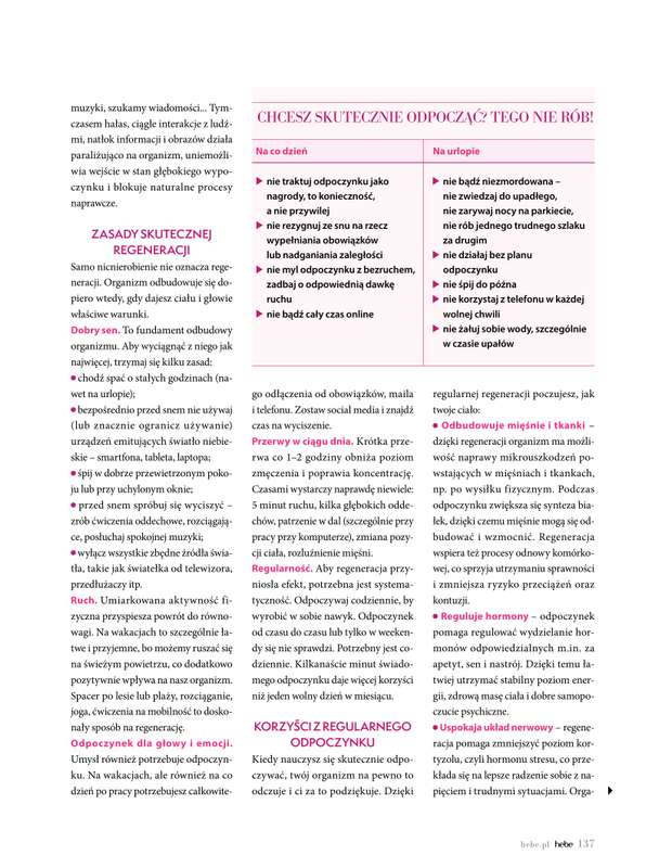 Hebe - gazetka promocyjna Magazyn od czwartku 02.07 do poniedziałku 31.08 - strona 137