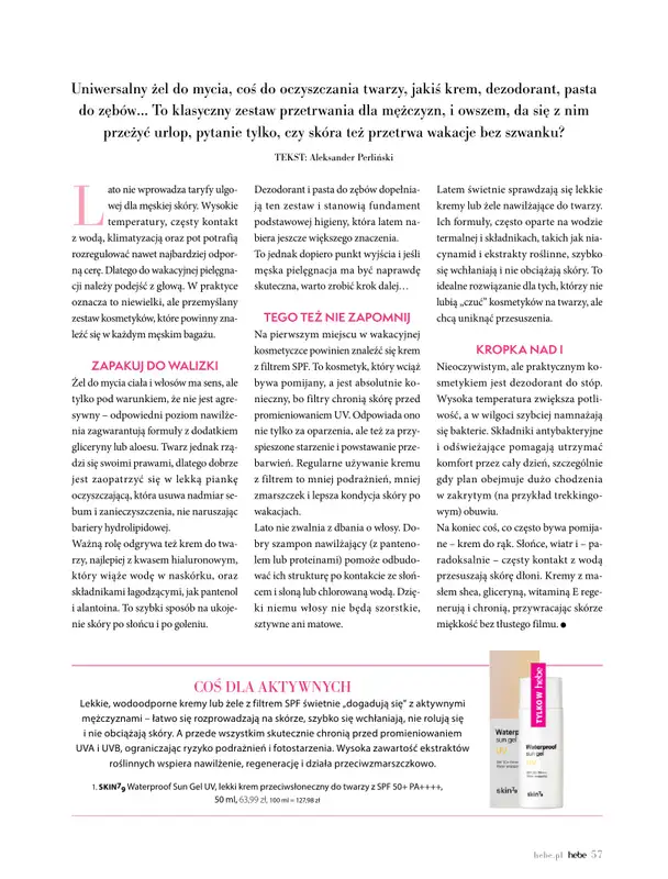 Hebe - gazetka promocyjna Magazyn od czwartku 02.07 do poniedziałku 31.08 - strona 57