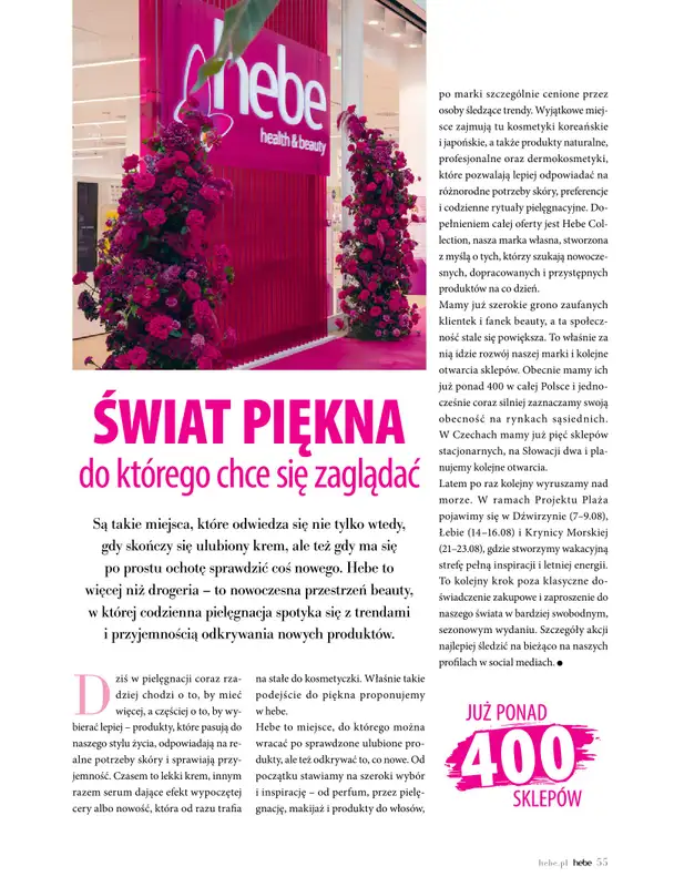 Hebe - gazetka promocyjna Magazyn od czwartku 02.07 do poniedziałku 31.08 - strona 55