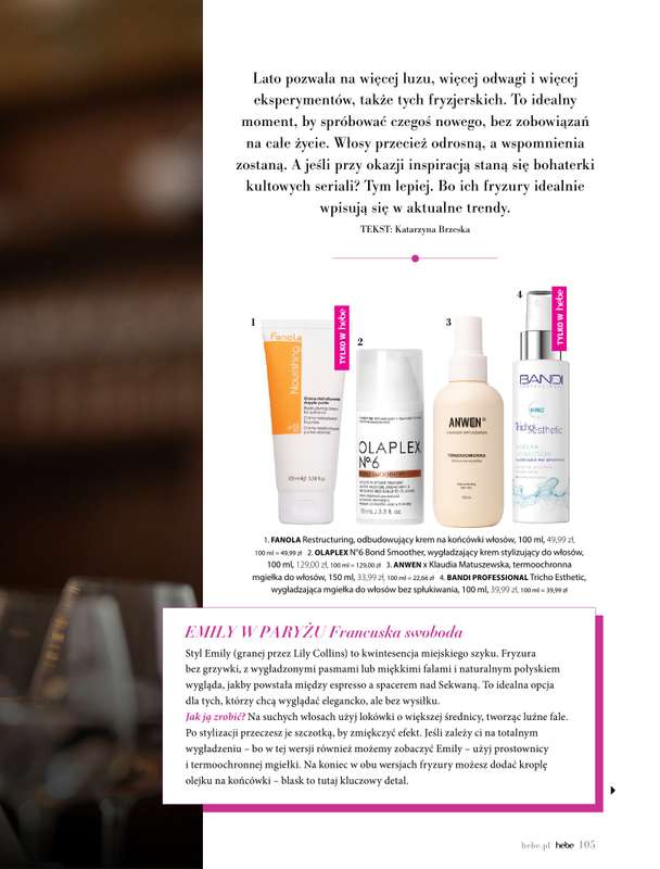 Hebe - gazetka promocyjna Magazyn od czwartku 02.07 do poniedziałku 31.08 - strona 105
