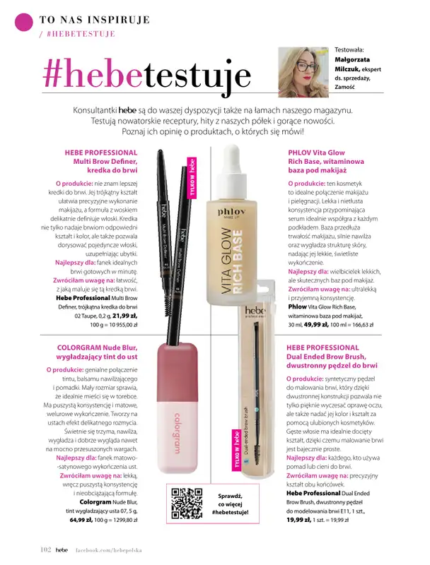 Hebe - gazetka promocyjna Magazyn od czwartku 02.07 do poniedziałku 31.08 - strona 102
