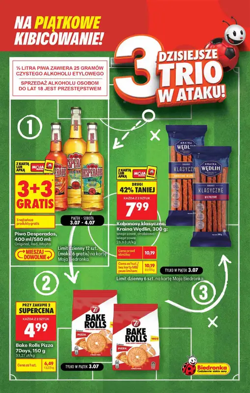 Biedronka - gazetka promocyjna Piątkowe kibicowanie od piątku 03.07 do soboty 04.07 - strona 4