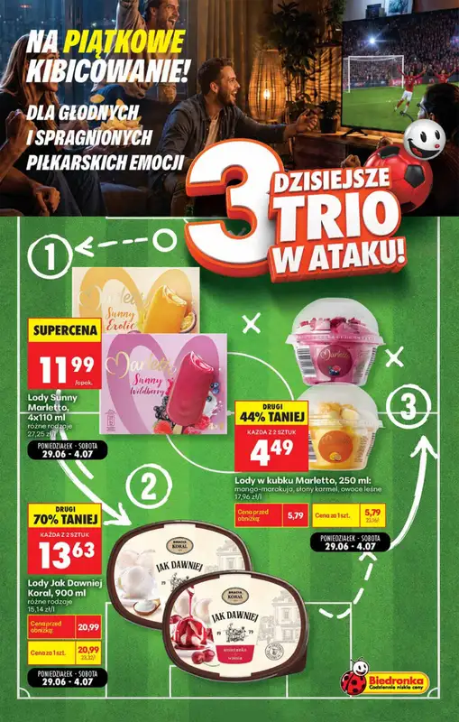 Biedronka - gazetka promocyjna Piątkowe kibicowanie  