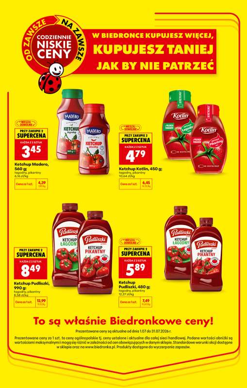 Biedronka - gazetka promocyjna Kupujesz więcej, jest taniej od czwartku 02.07 do piątku 31.07 - strona 4