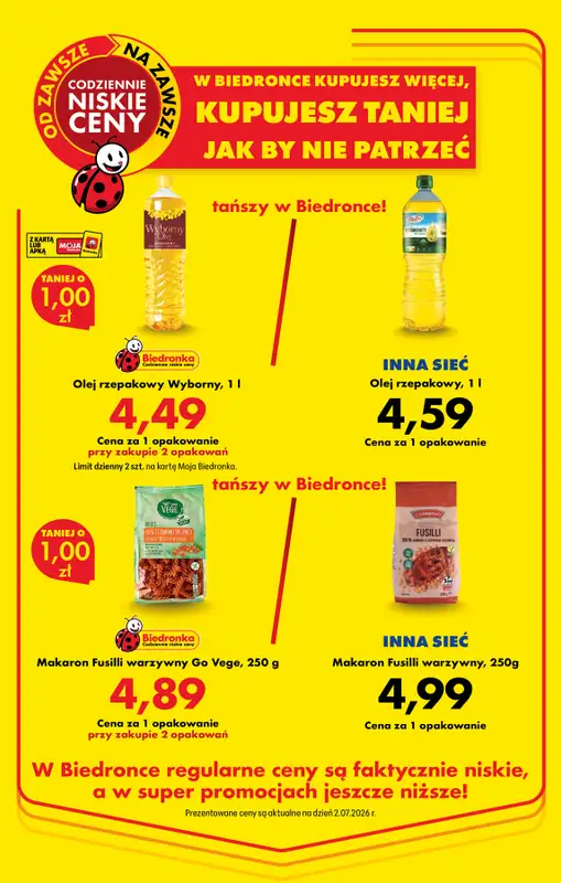 Biedronka - gazetka promocyjna Kupujesz więcej, jest taniej  