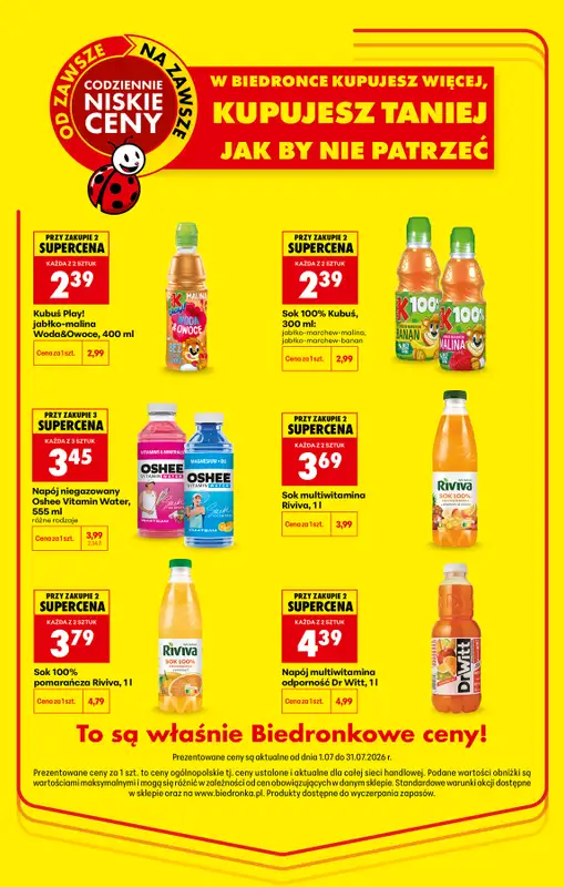 Biedronka - gazetka promocyjna Kupujesz więcej, jest taniej od czwartku 02.07 do piątku 31.07 - strona 7