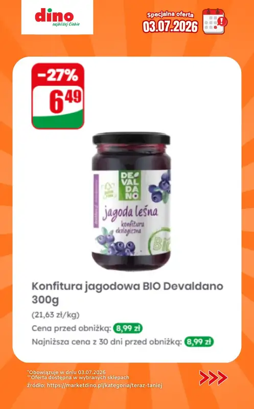 Dino - gazetka promocyjna Specjalna oferta na 03.07.2026 - promocje spoza gazetki od piątku 03.07 do piątku 03.07 - strona 10