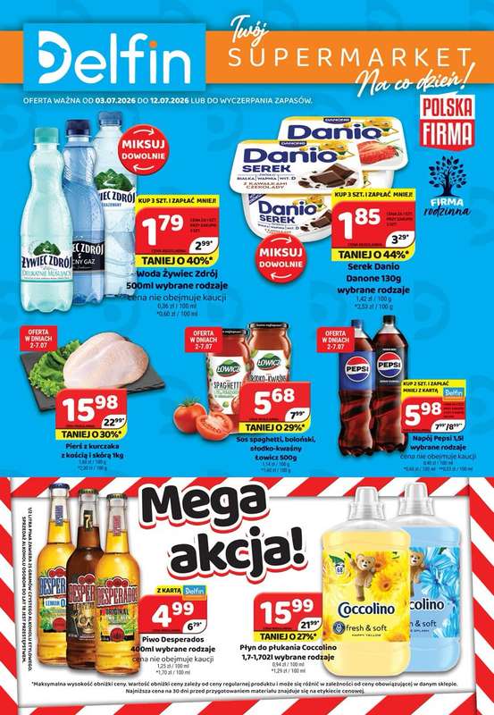 Delfin - gazetka promocyjna Gazetka od piątku 03.07 do niedzieli 12.07