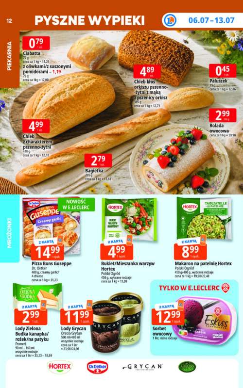 Leclerc - gazetka promocyjna Oferta E.Leclerc | Tanio to tu! od poniedziałku 06.07 do poniedziałku 13.07 - strona 12