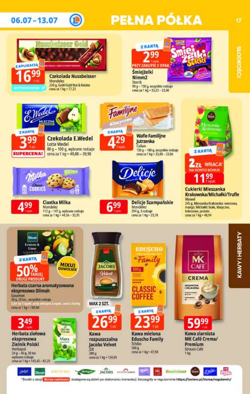 Leclerc - gazetka promocyjna Oferta E.Leclerc | Tanio to tu! od poniedziałku 06.07 do poniedziałku 13.07 - strona 17
