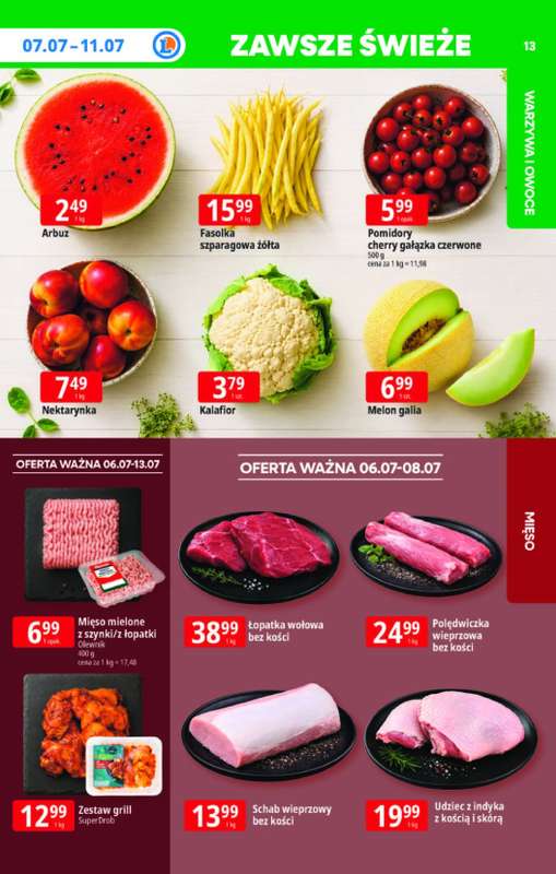 Leclerc - gazetka promocyjna Oferta E.Leclerc | Tanio to tu! od poniedziałku 06.07 do poniedziałku 13.07 - strona 13