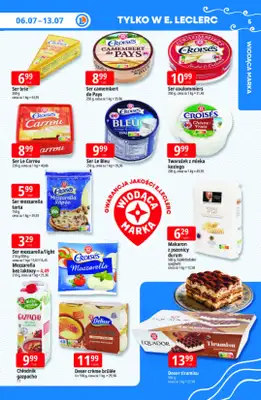 Leclerc - gazetka promocyjna Oferta E.Leclerc | Tanio to tu! od poniedziałku 06.07 do poniedziałku 13.07 - strona 5