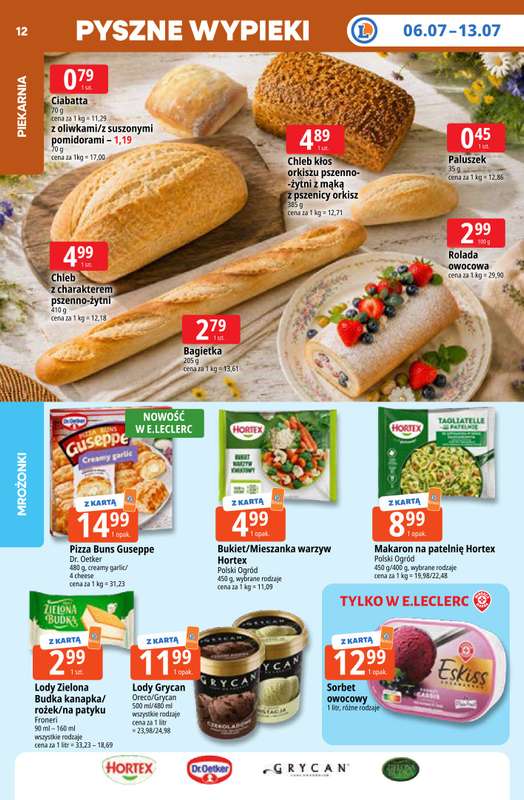 Leclerc - gazetka promocyjna Oferta E.Leclerc | Tanio to tu! od poniedziałku 06.07 do poniedziałku 13.07 - strona 12