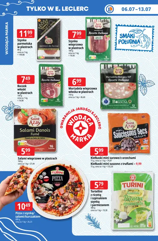 Leclerc - gazetka promocyjna Oferta E.Leclerc | Tanio to tu! od poniedziałku 06.07 do poniedziałku 13.07 - strona 4