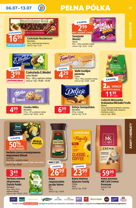 Leclerc - gazetka promocyjna Oferta E.Leclerc | Tanio to tu! od poniedziałku 06.07 do poniedziałku 13.07 - strona 17